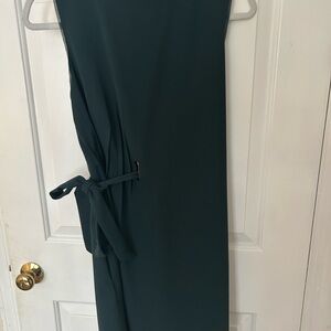 Reiss Green Tie Front Sheath Dress